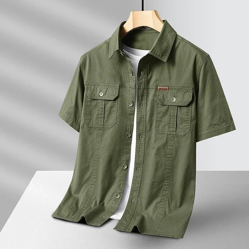Emerson Half Sleeve Cotton Over Shirt