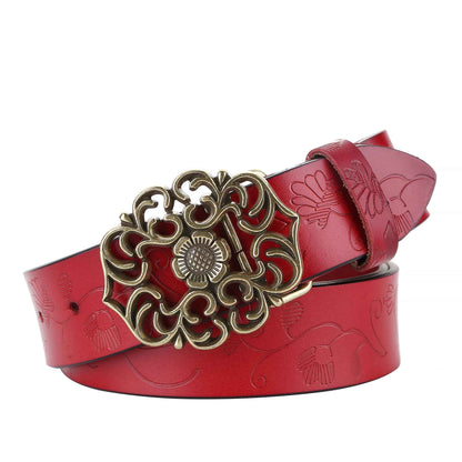Aveline Floral Leather Belt