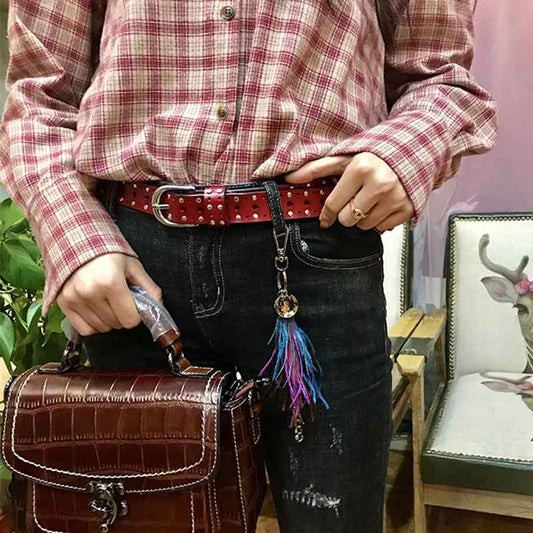Vanta Studded Leather Belt