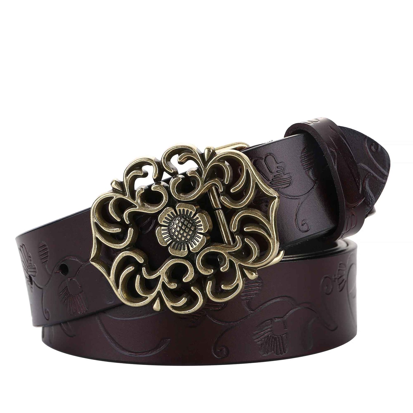 Aveline Floral Leather Belt