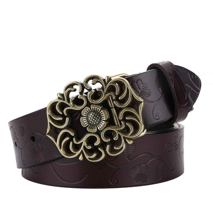 Aveline Floral Leather Belt