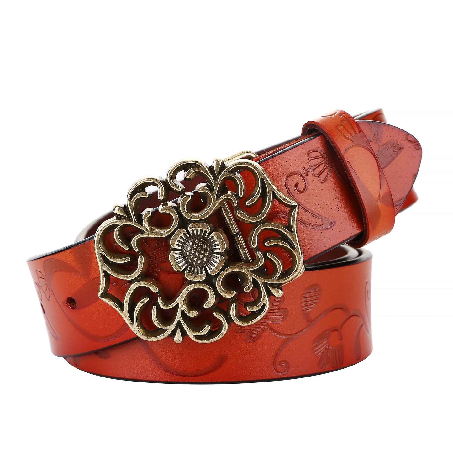 Aveline Floral Leather Belt