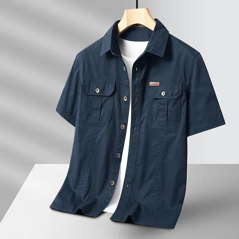 Emerson Half Sleeve Cotton Over Shirt