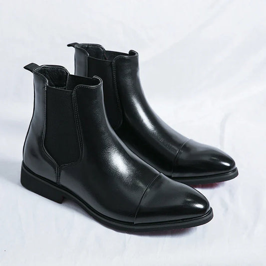 Veneto Chelsea Leather Boots